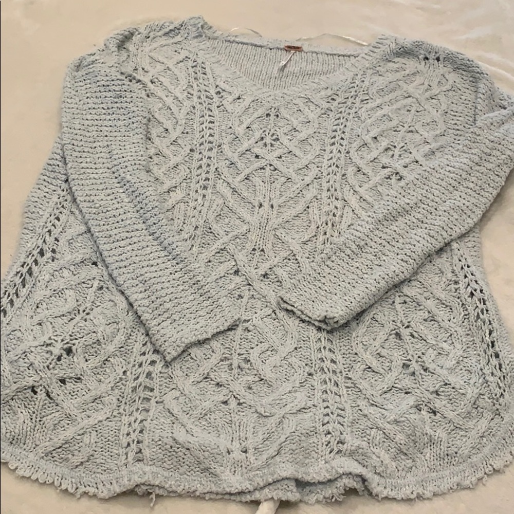 Free people light blue sweater